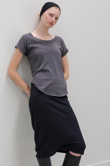 Balette Silk Cotton Top - Shadow