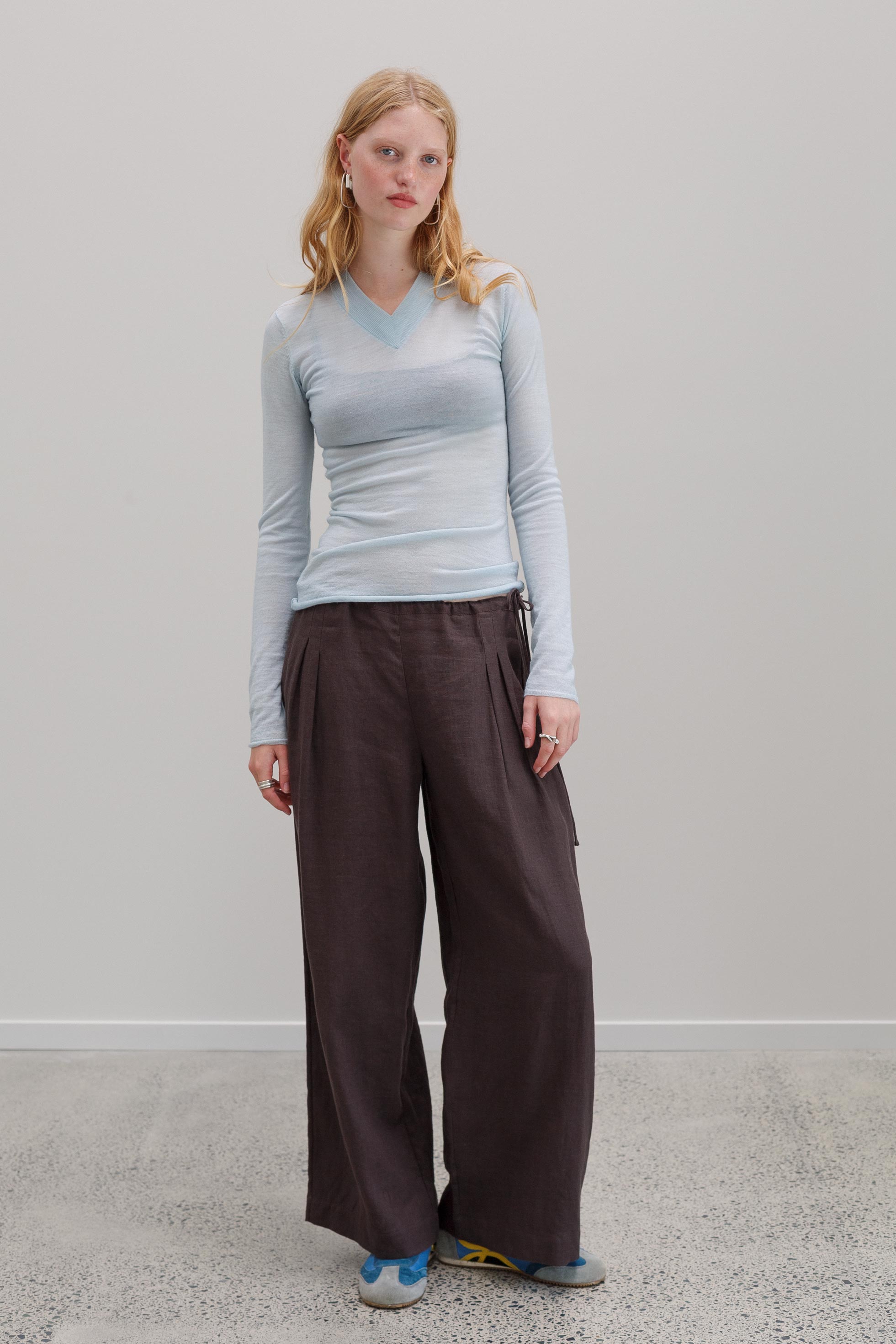 Yudi Linen Pants - Clove Brown