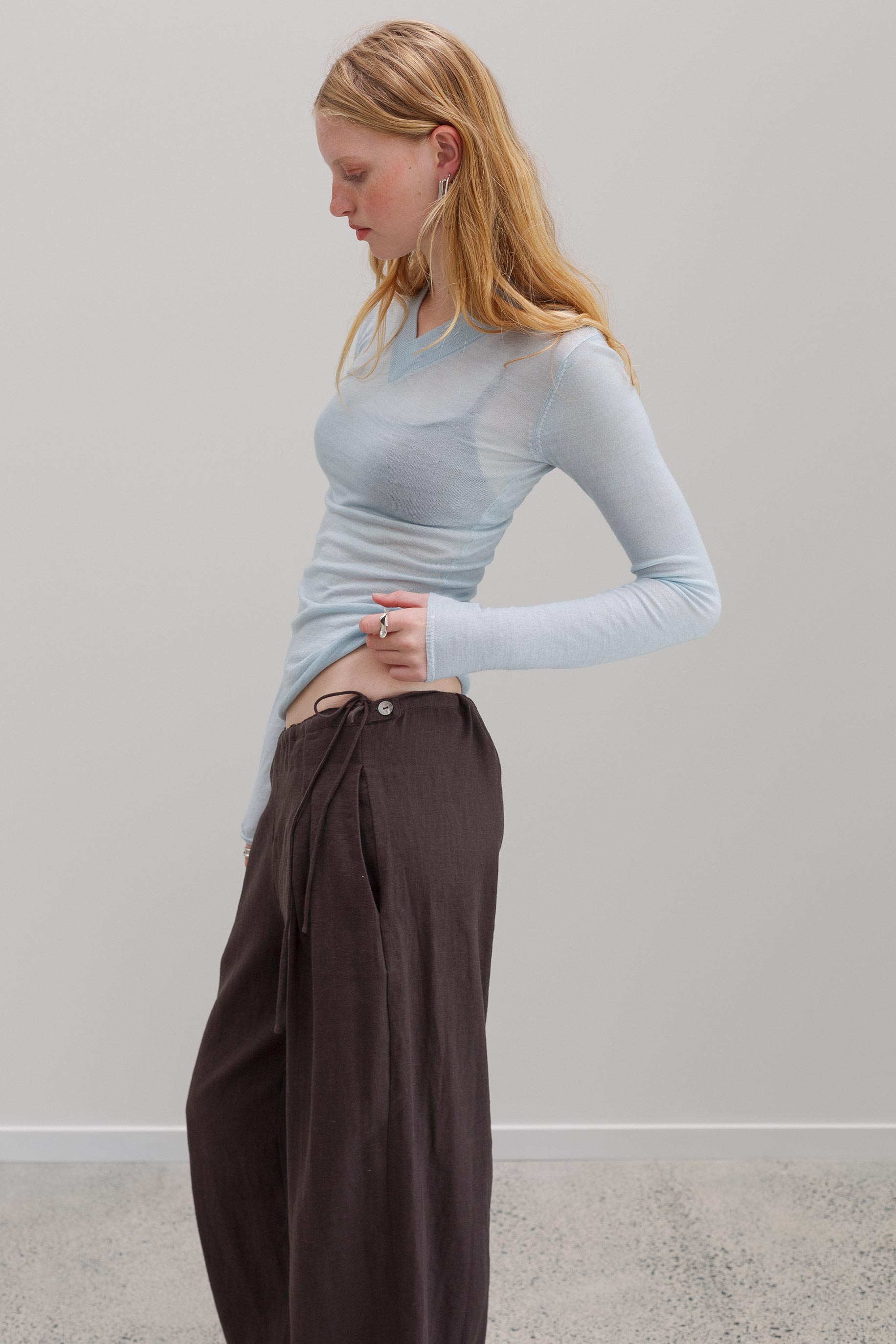 Yudi Linen Pants - Clove Brown