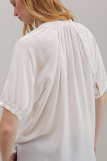 Rose Petal Tencel Blouse - White