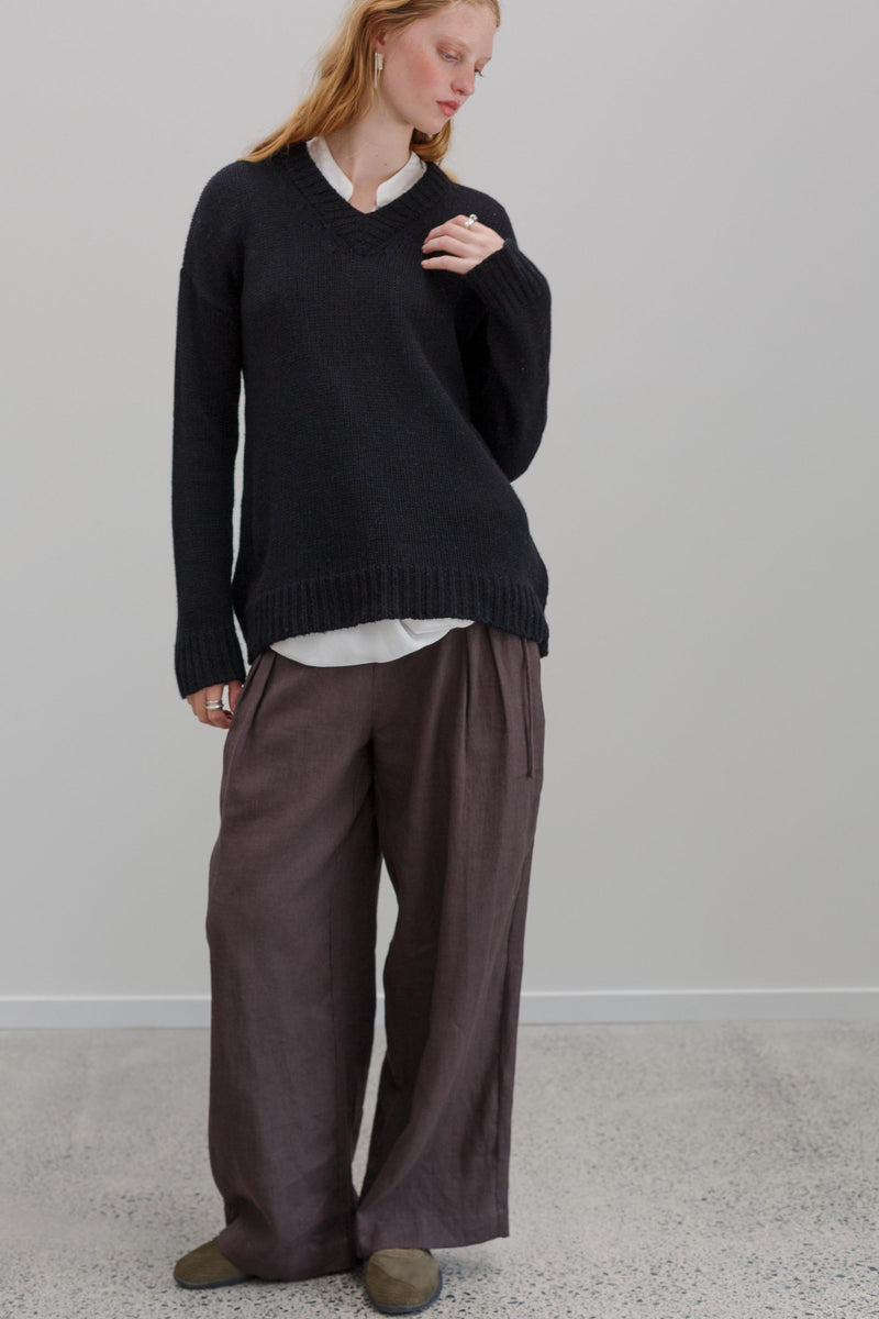 Kumi Merino Jumper - Black