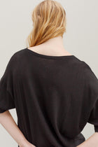Kind Hemp Embroidery Top - Black
