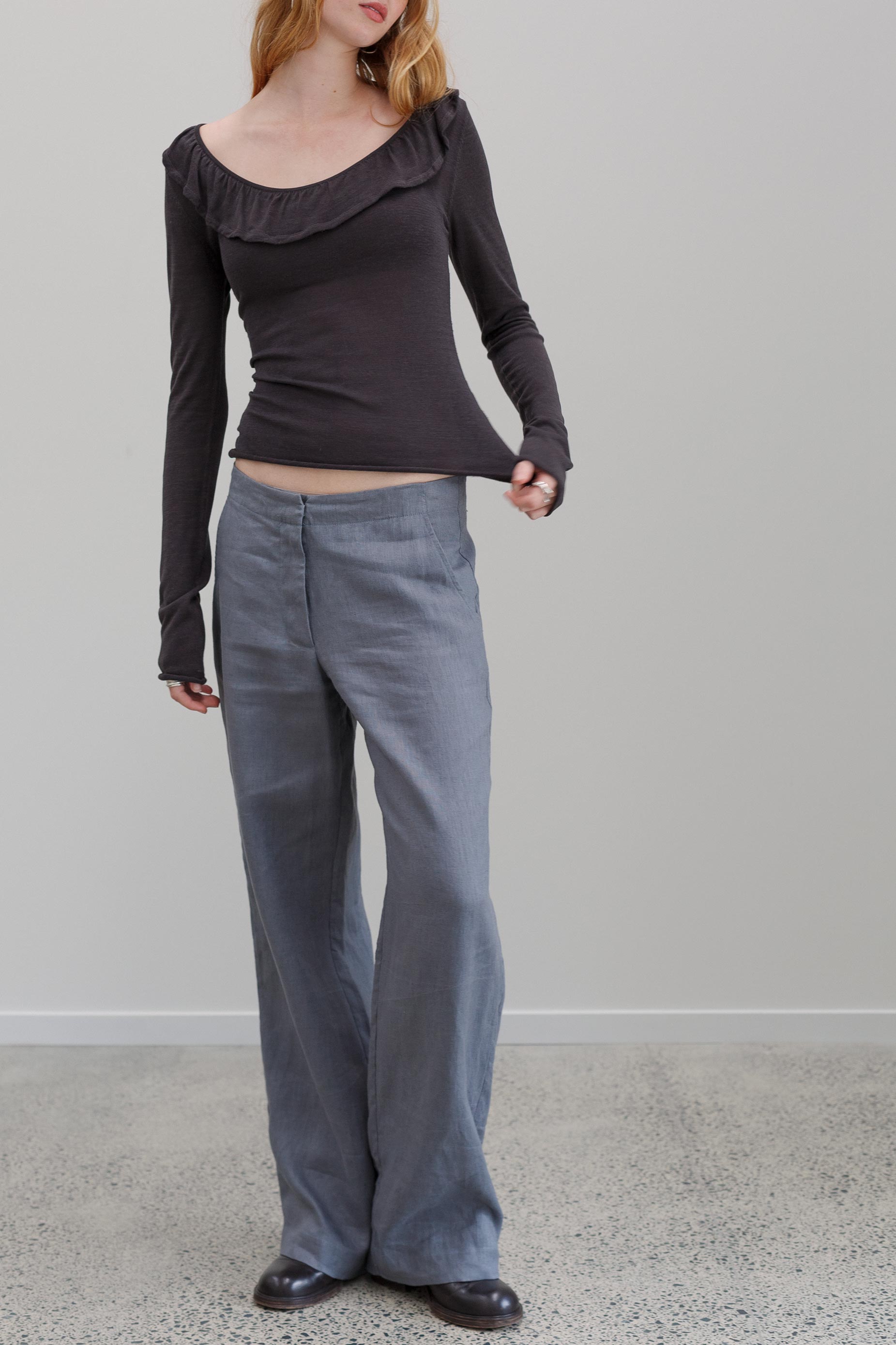 Leeway Linen Pants - Slate