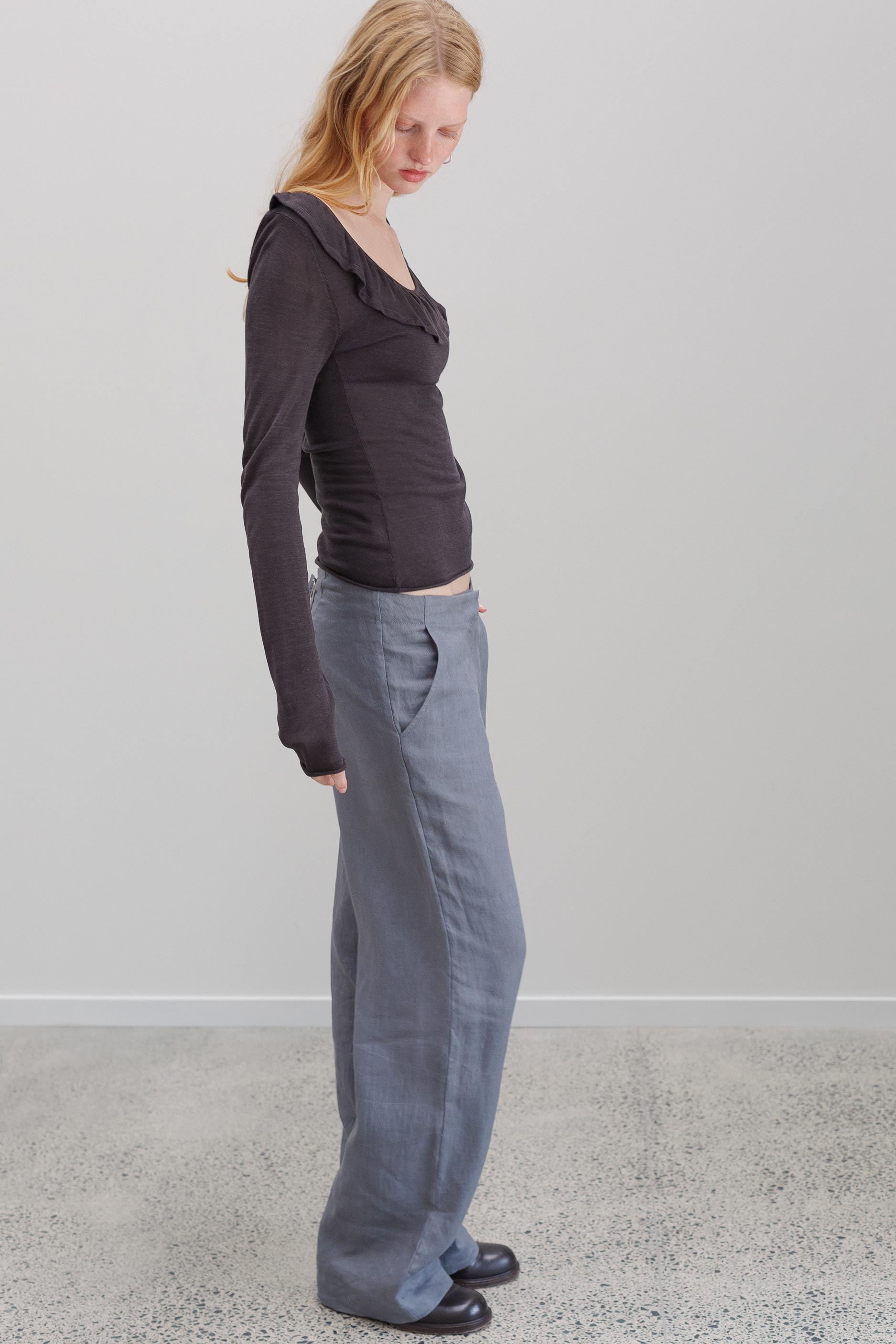Leeway Linen Pants - Slate