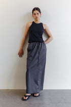 Hera Cotton Skirt - Charcoal
