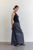 Hera Cotton Skirt - Charcoal