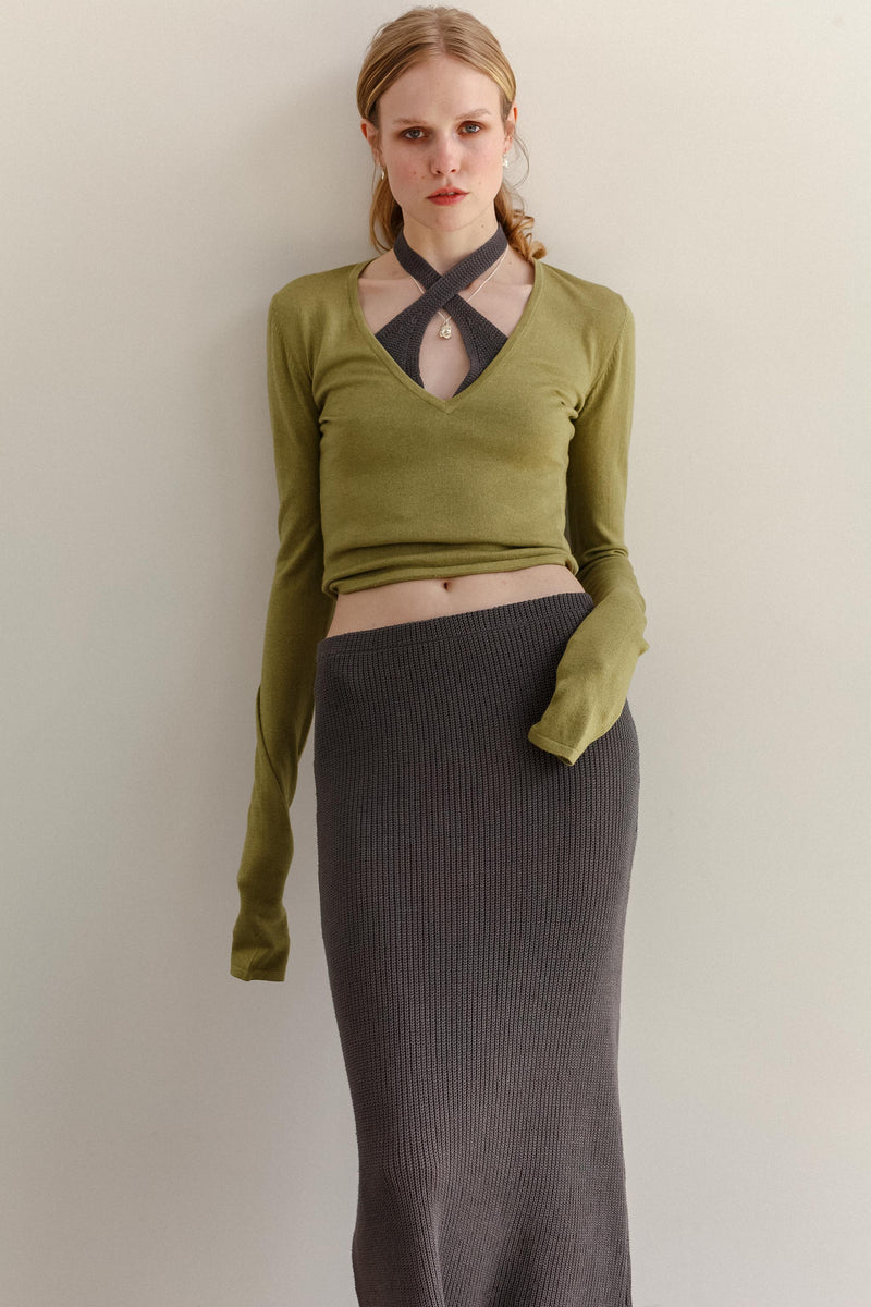 Vee Cotton Skirt