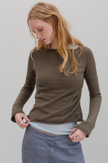 Maya Cotton Jumper - Olive