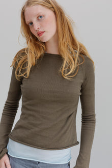 Maya Cotton Jumper - Olive