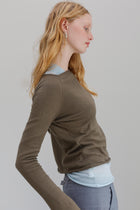 Maya Cotton Jumper - Olive