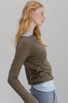 Maya Cotton Jumper - Olive