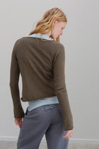 Maya Cotton Jumper - Olive