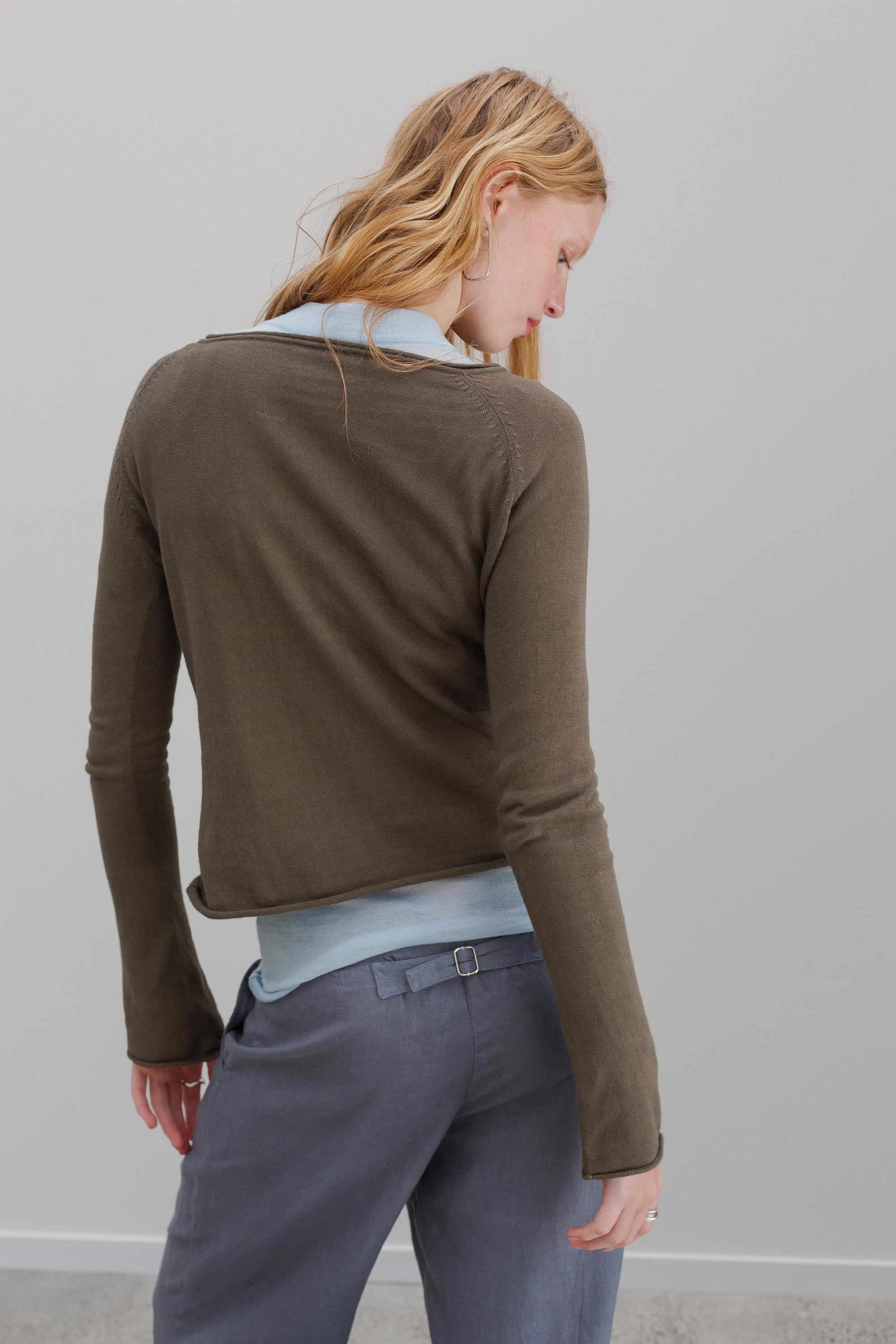 Maya Cotton Jumper - Olive