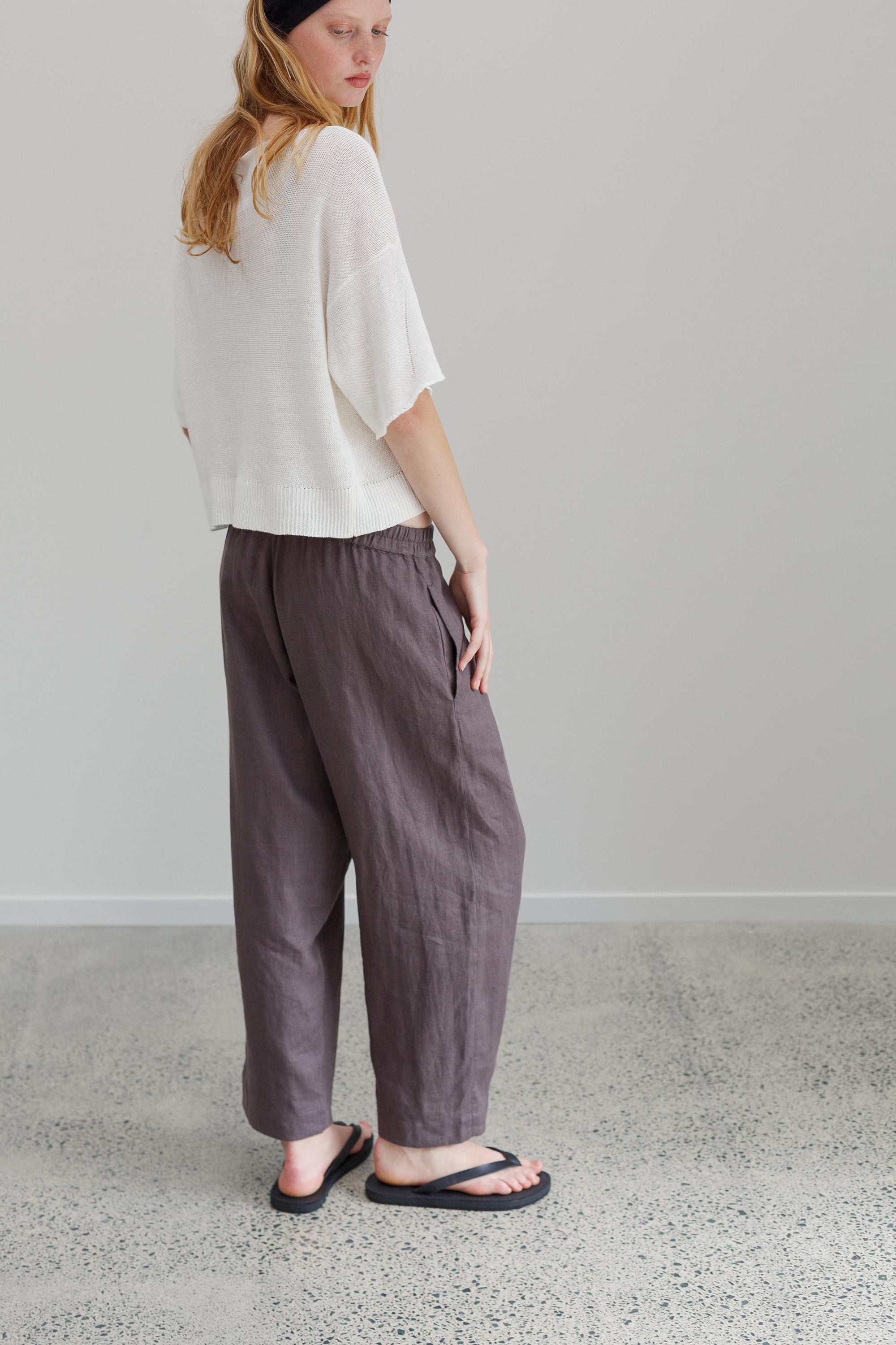 Garden Linen Pants - Ash