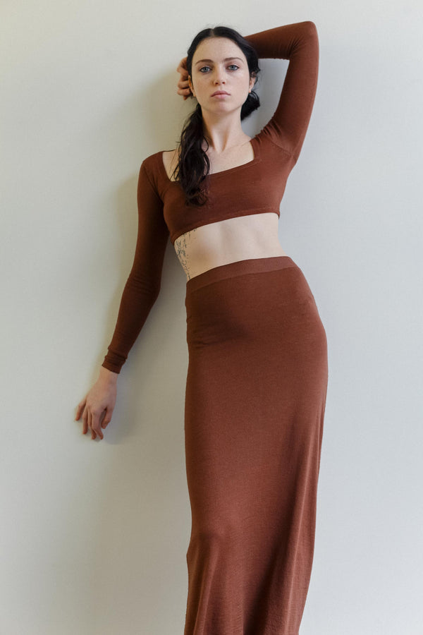 Pearl Crop Merino Top