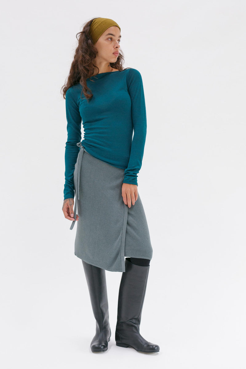 Onure Silk Top - Peacock