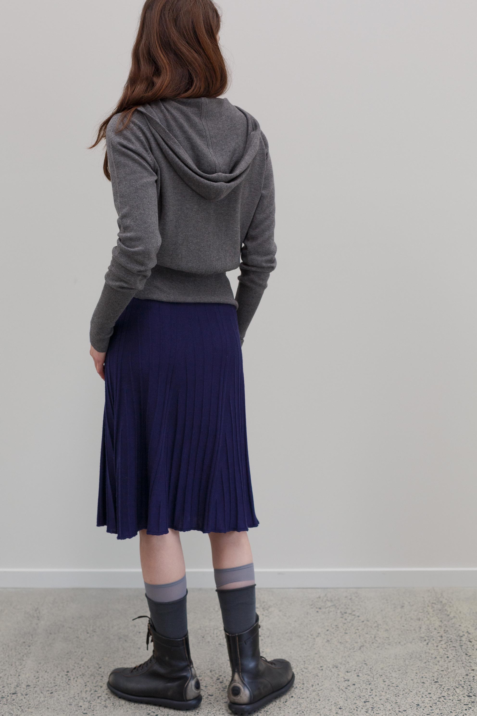 Lyra Cashmere Silk Cape - Berry Noir