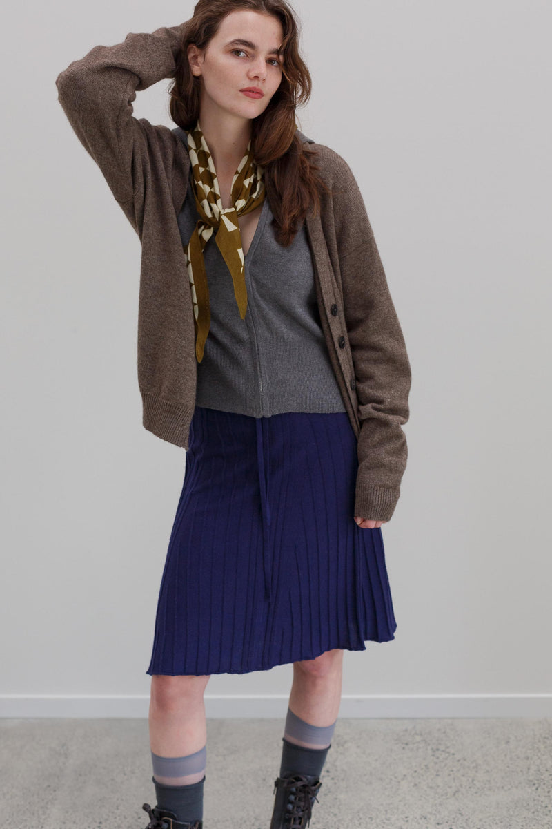 Aida Yak Cardigan - Bark