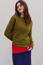 Ome Cashmere Jumper - Deep Chartreuse