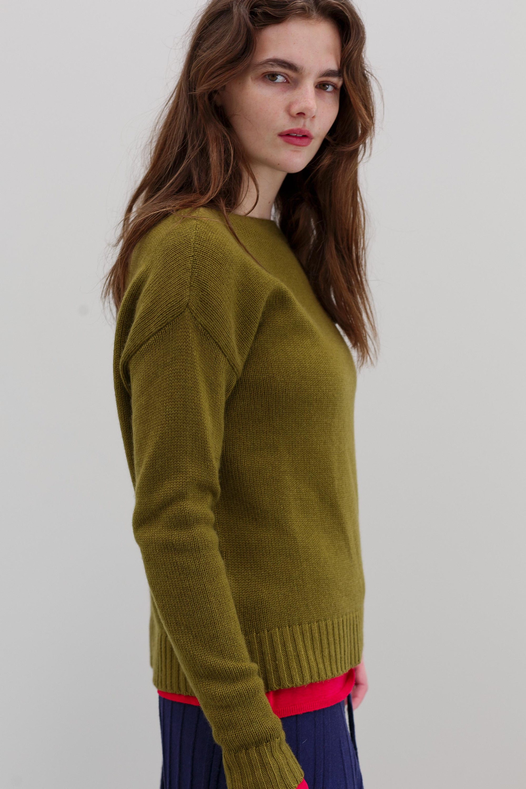 Ome Cashmere Jumper - Deep Chartreuse