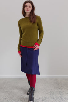 Ome Cashmere Jumper - Deep Chartreuse