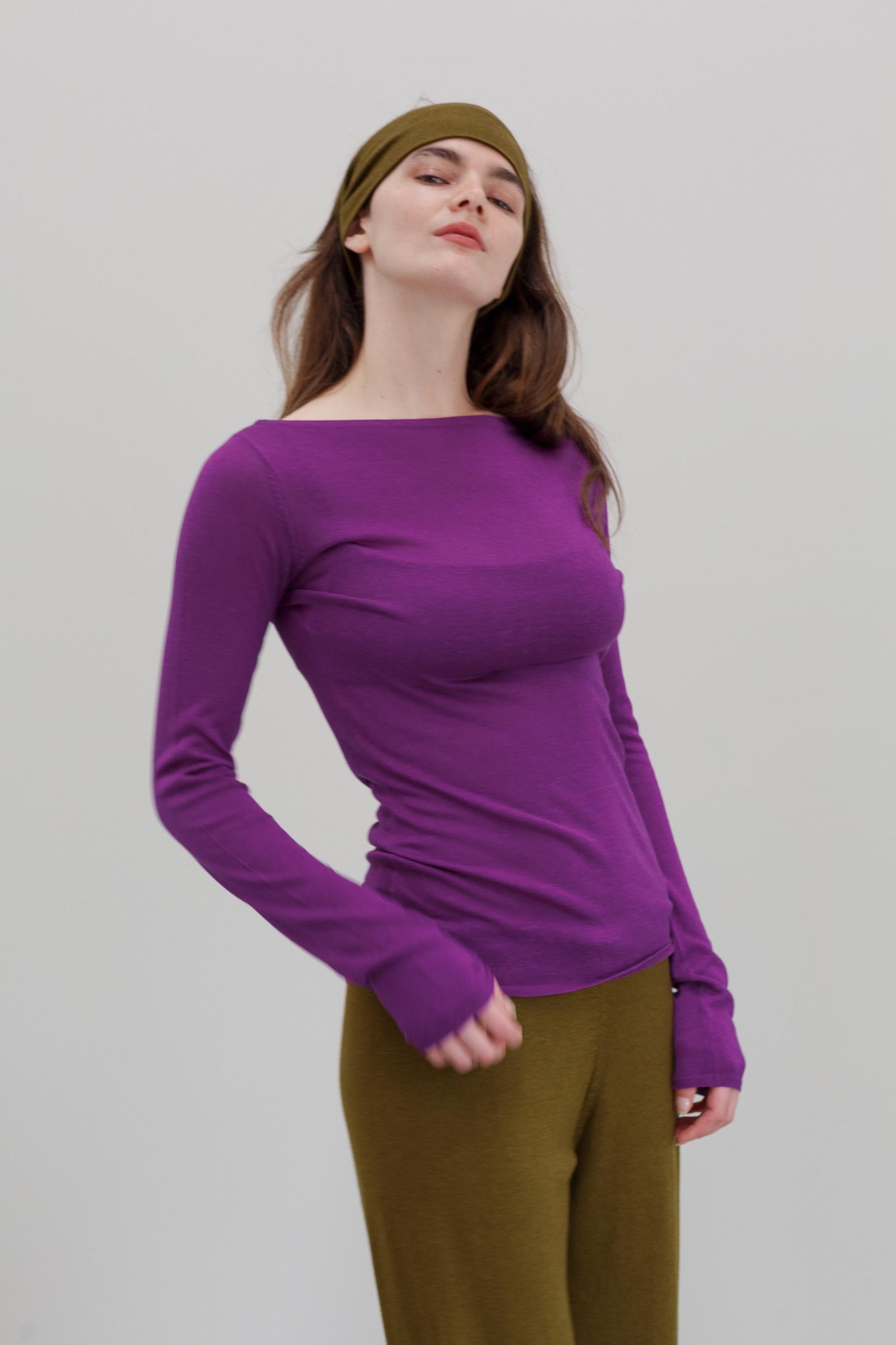 Onure Silk Top - Purple Orchid