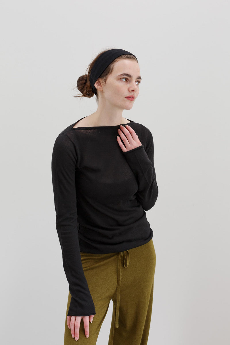 Hanape Hemp Top  - Black