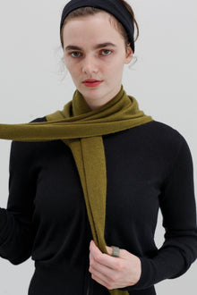 Consuelo Cashmere Scarf - Deep Chartreuse