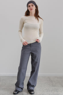 Leeway Linen Pants - Greystone