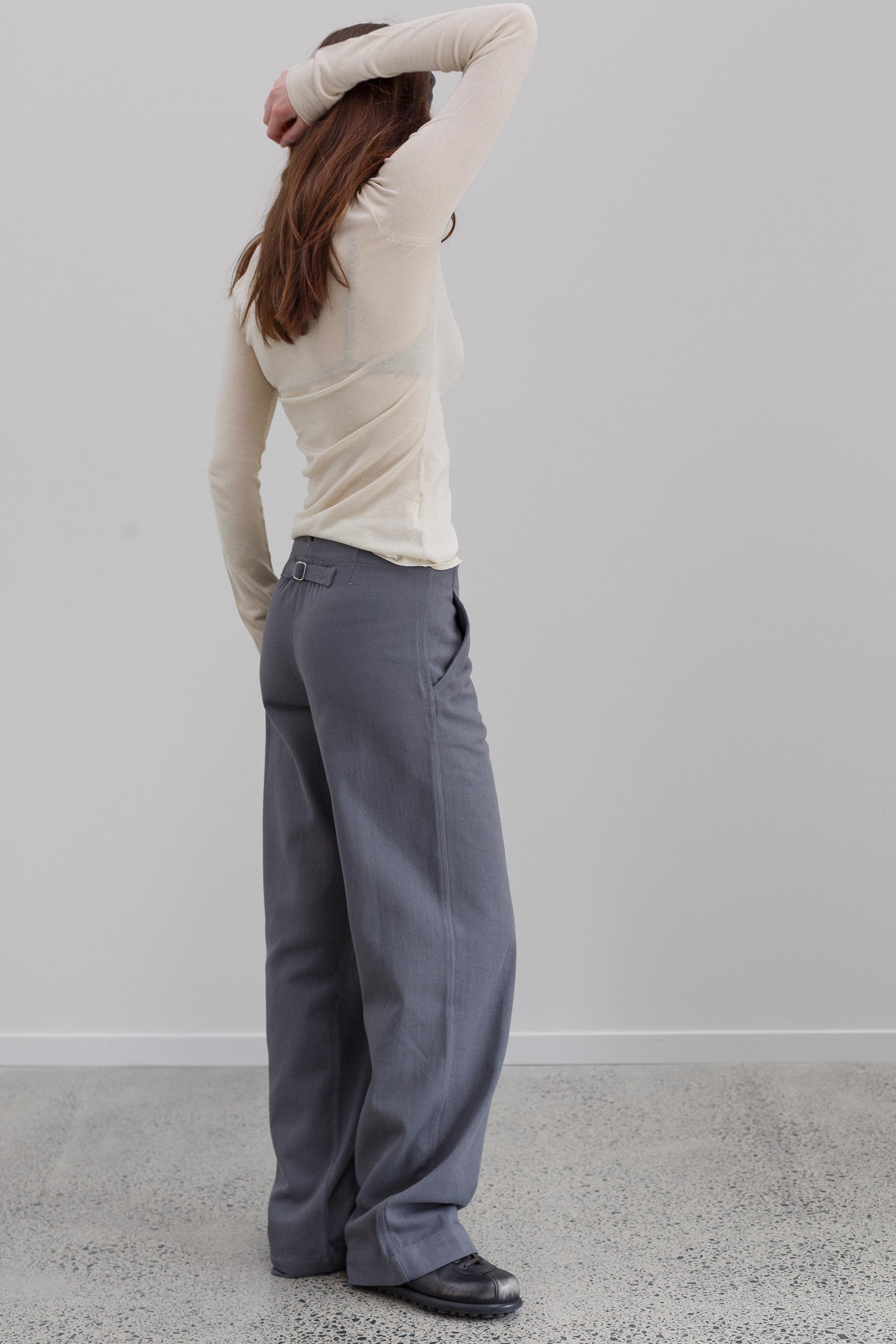 Leeway Linen Pants - Greystone