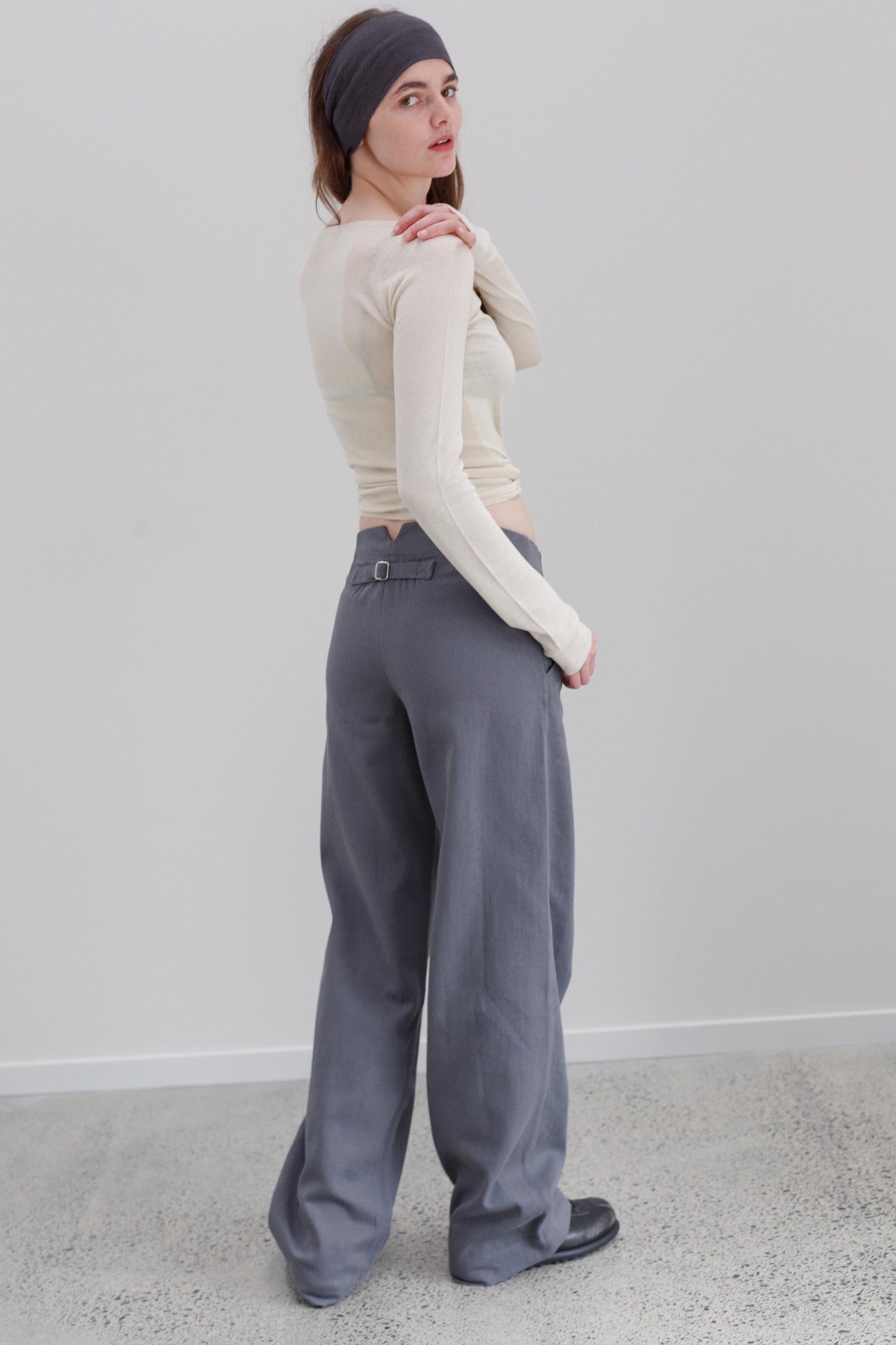 Leeway Linen Pants - Greystone