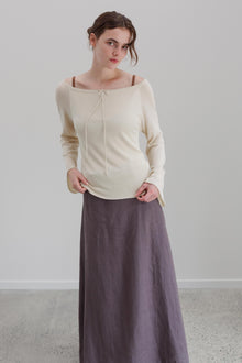 Amelon Silk Top - Cream