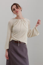 Amelon Silk Top - Cream