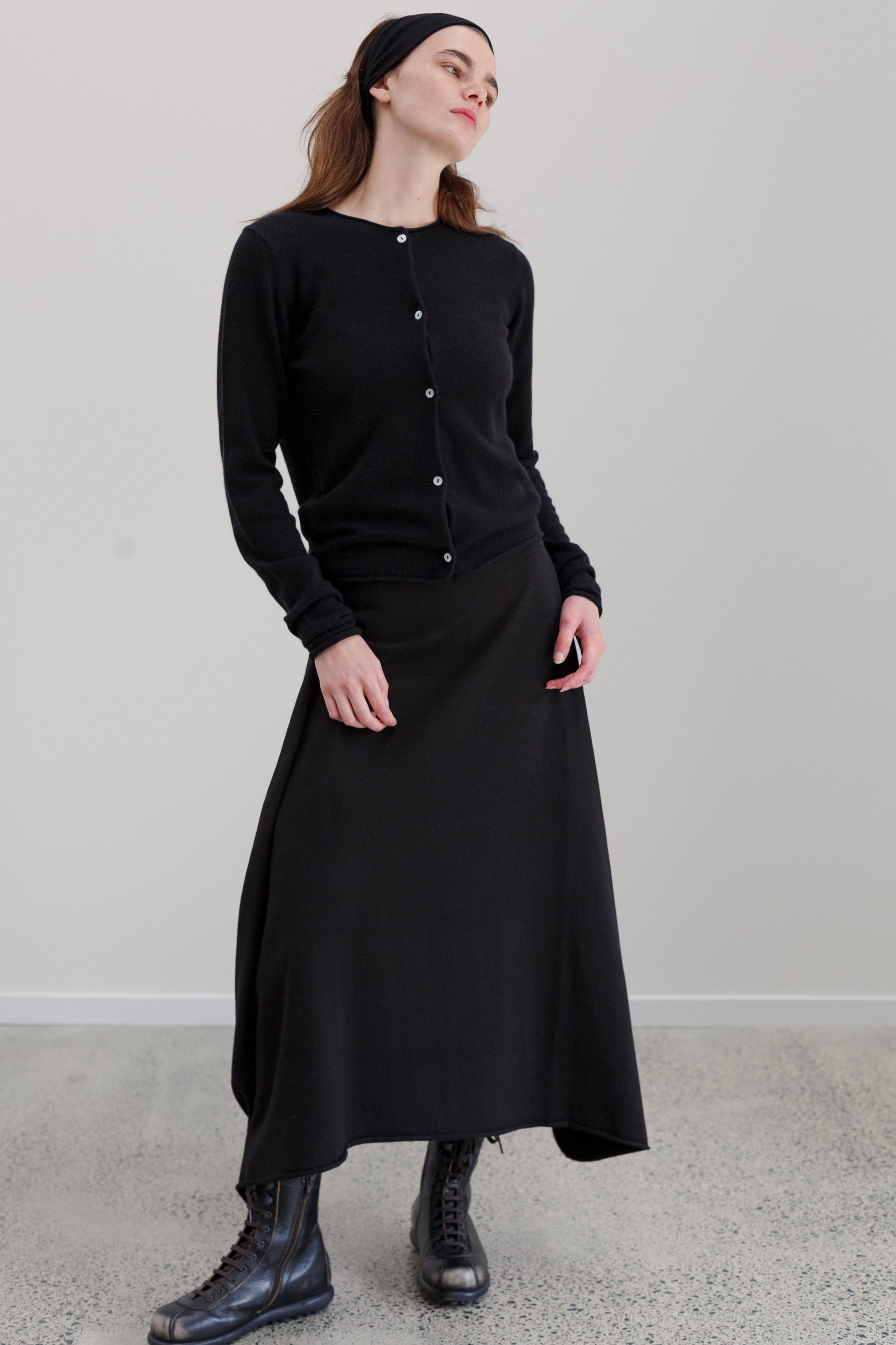 Chimes Merino Cardigan - Black