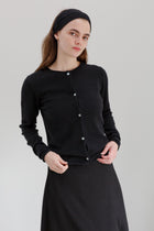 Chimes Merino Cardigan - Black