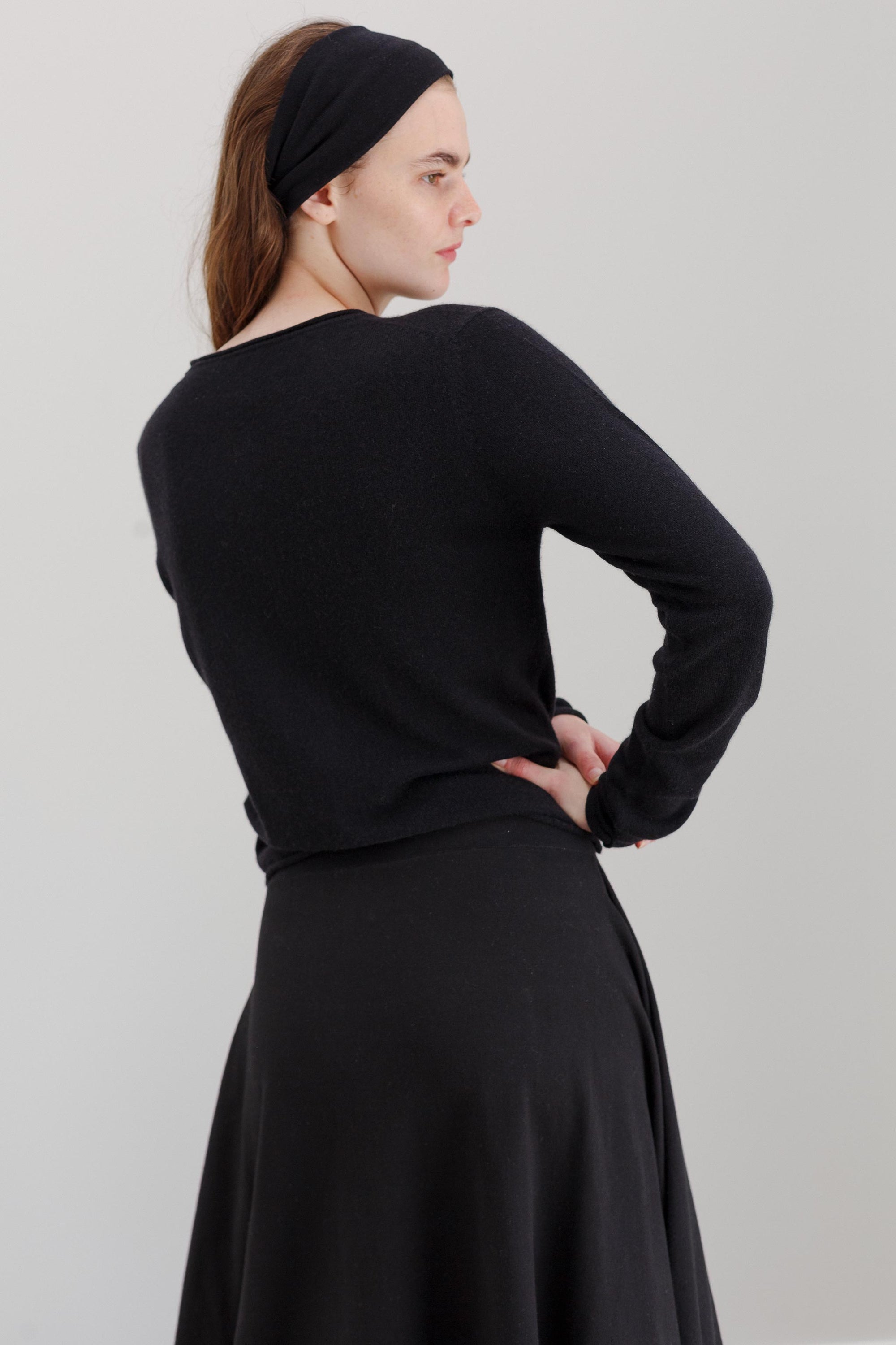 Chimes Merino Cardigan - Black