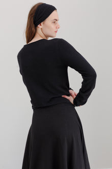 Chimes Merino Cardigan - Black