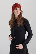 Crochet Cashmere Cap - Red Oxide