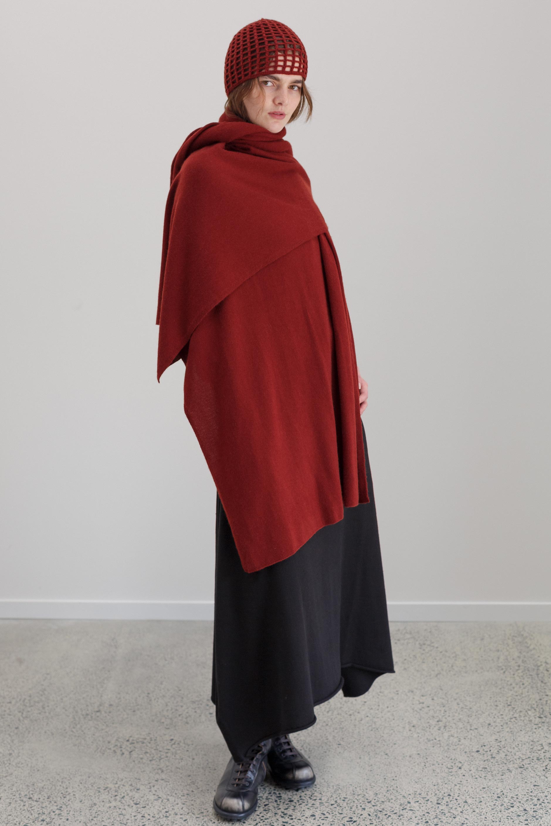 Riva Cashmere Wrap - Red Oxide