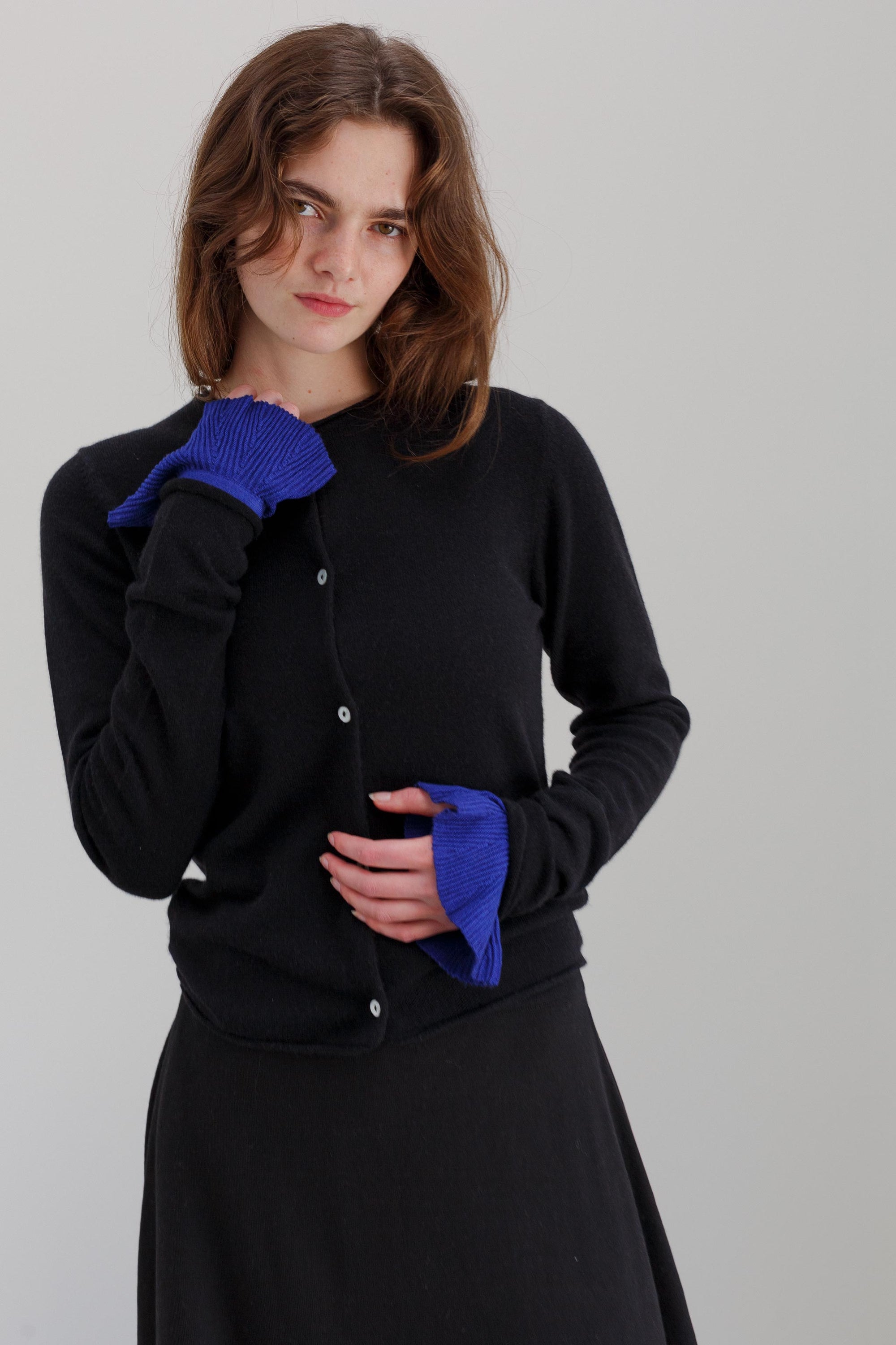 Chimes Merino Cardigan - Black