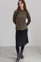 Napoleon Silk Top - Distressed Stripe