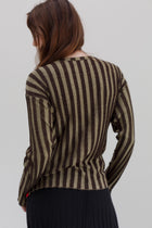 Napoleon Silk Top - Distressed Stripe