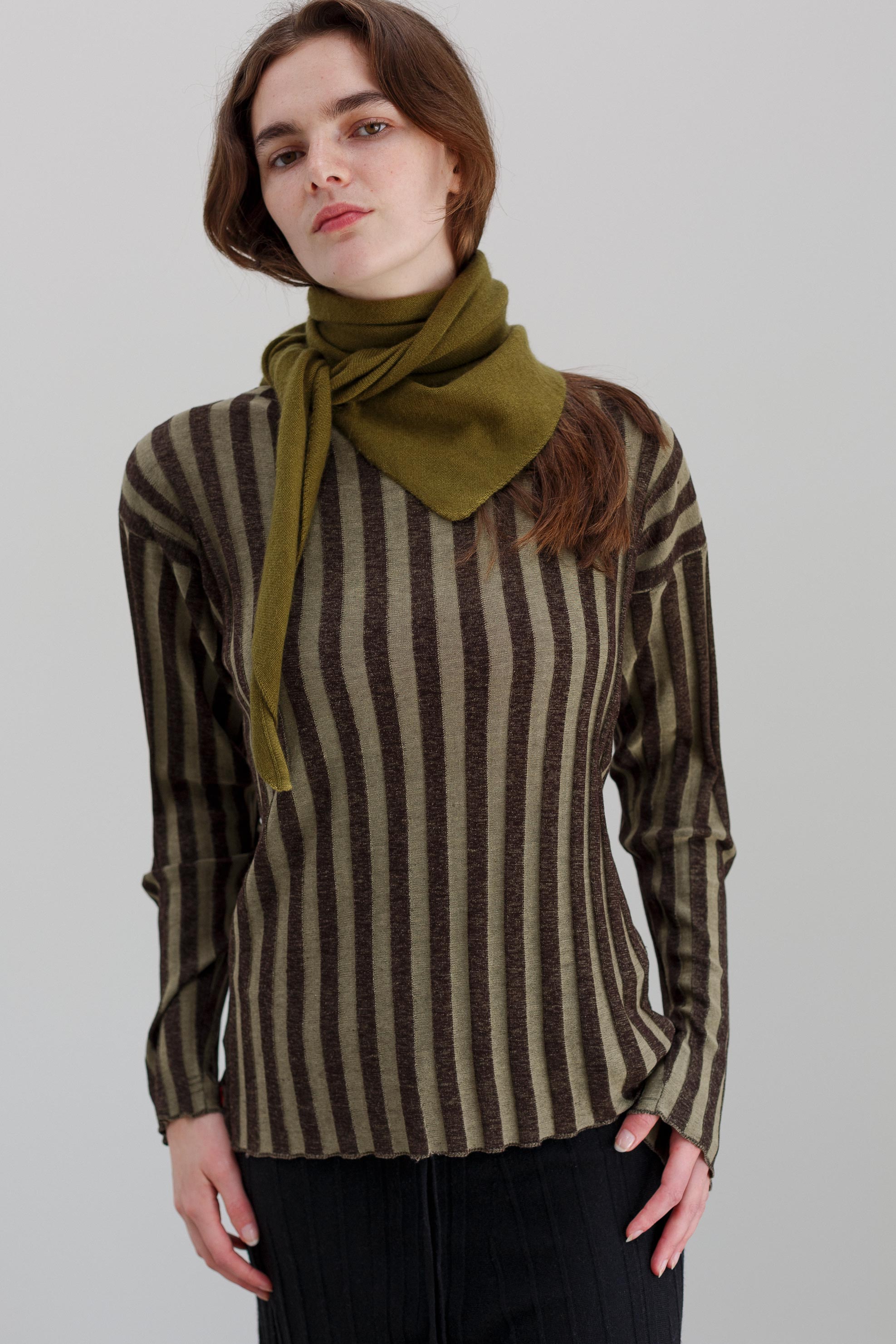 Napoleon Silk Top - Distressed Stripe