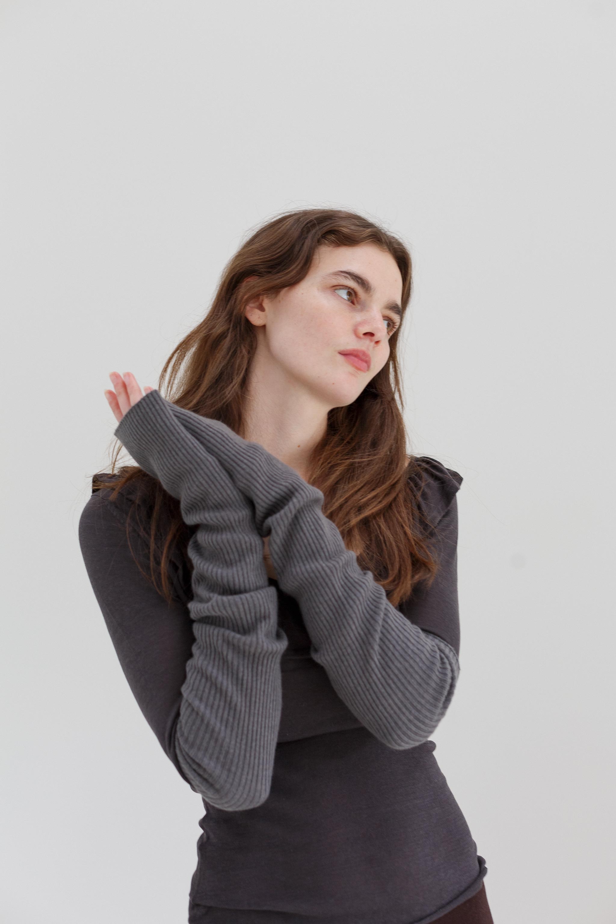 Deda Cashmere Gloves - Marl Grey
