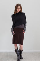 Lyra Cashmere Silk Cape - Black