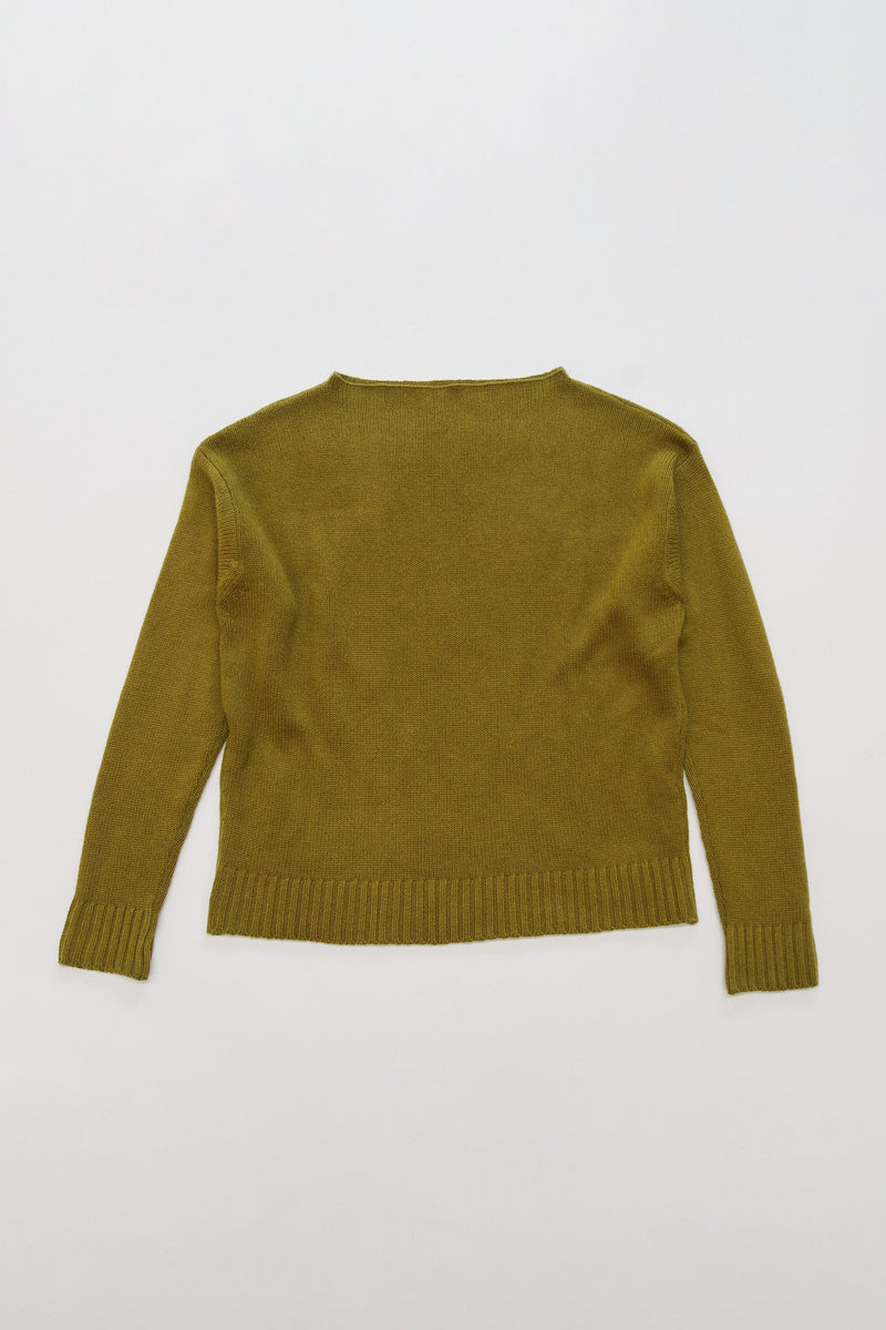 Ome Cashmere Jumper - Olive Oil