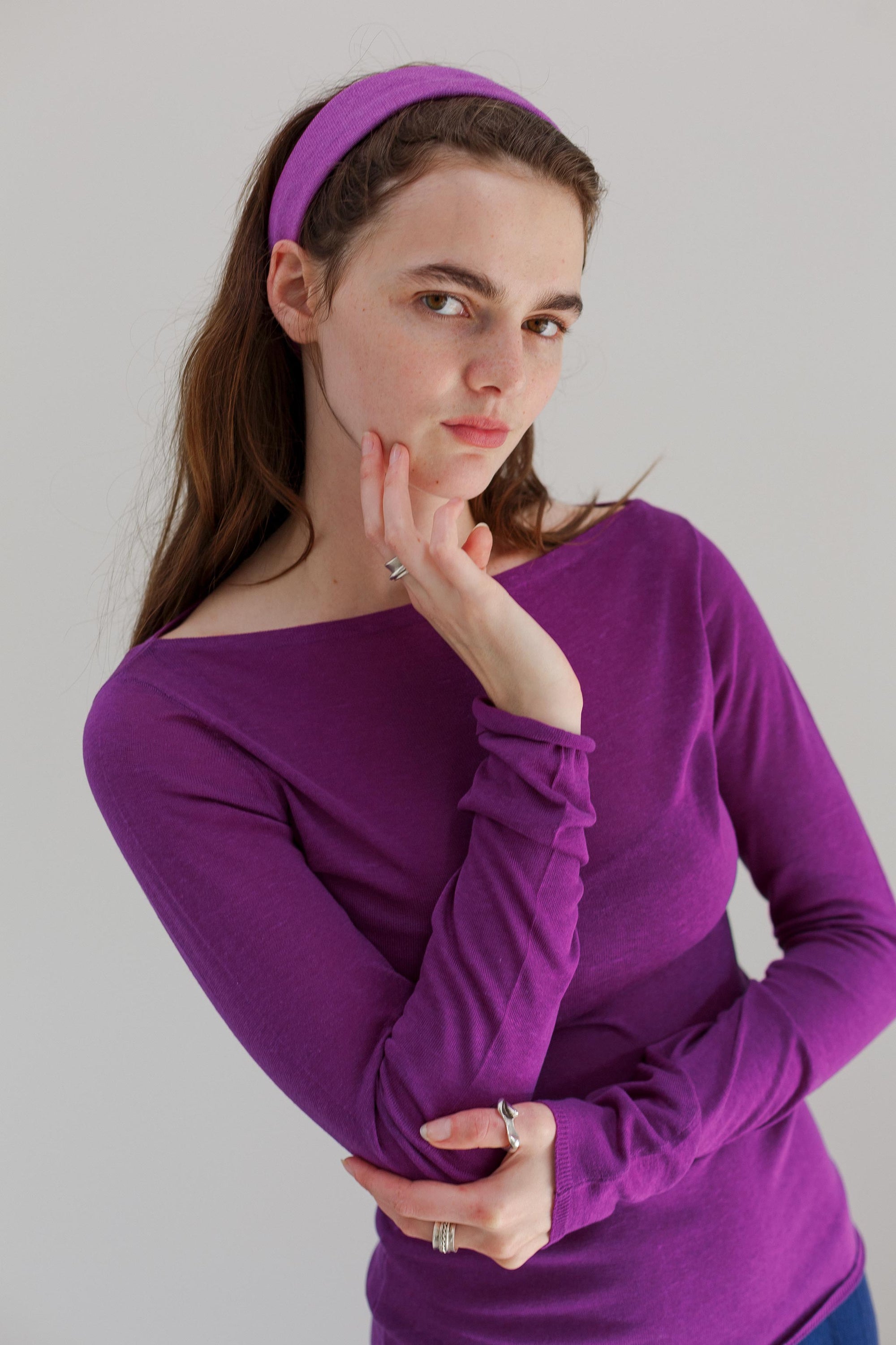 Onure Silk Top - Purple Orchid