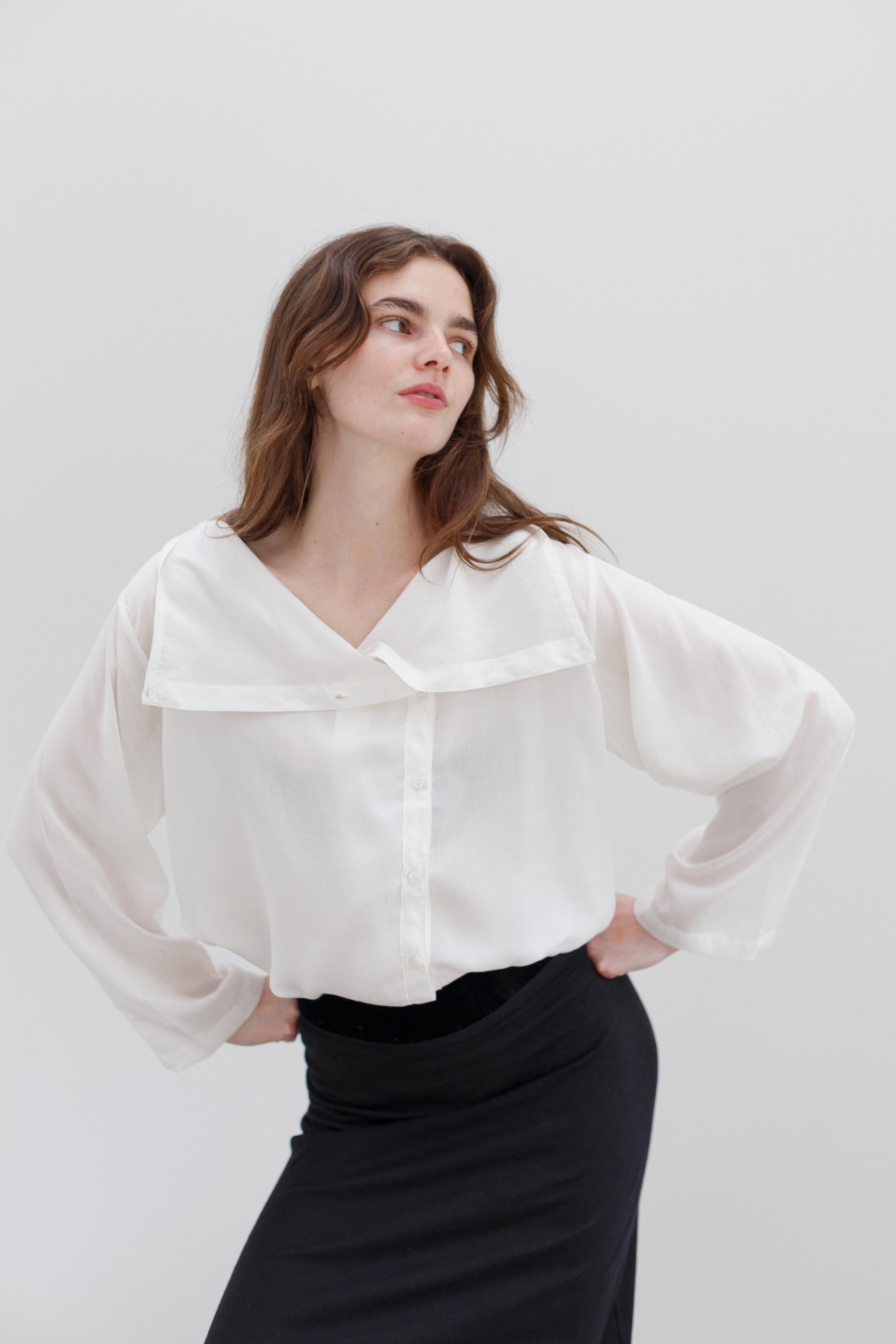 Phlox Tencel Blouse - White