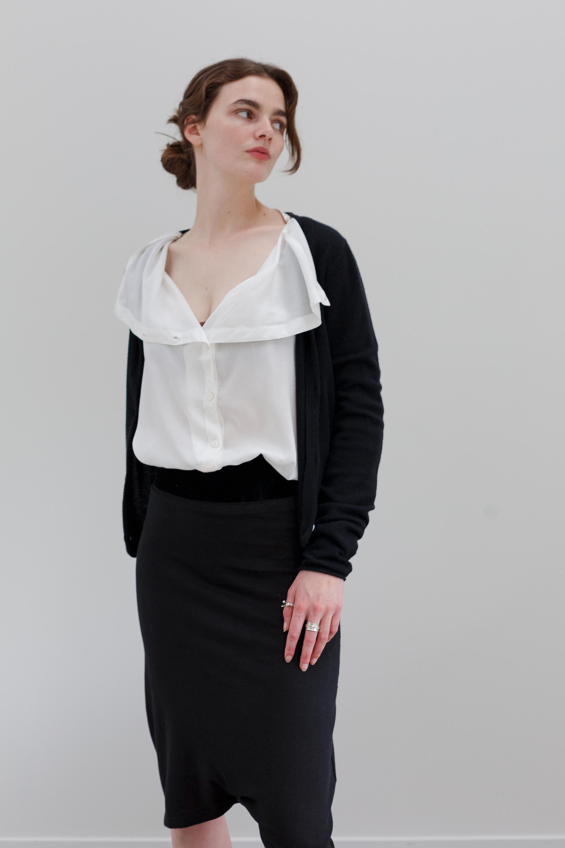 Chimes Merino Cardigan - Black