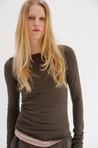 Onure Silk Top - Khaki